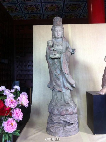 五尊流失东南亚观音雕像从泰国运回国内（组图）