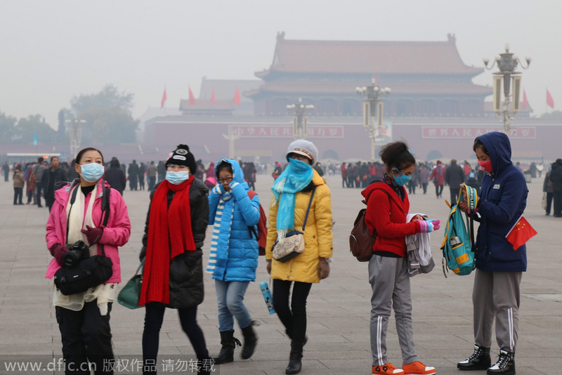 北京全城达到六级严重污染