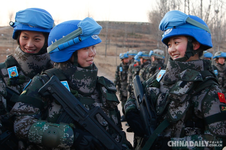 探访中国首个维和女子步兵班