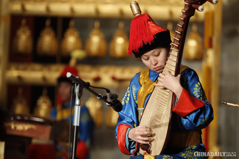 北京天坛公园举办古典音乐会迎新年