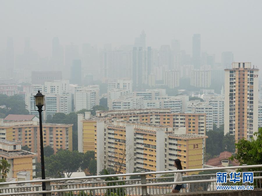 烟霾持续笼罩新加坡