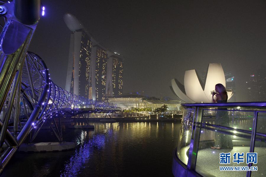烟霾持续笼罩新加坡
