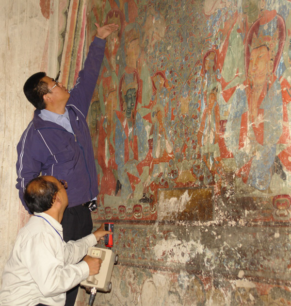垫江扎塘寺壁画图片